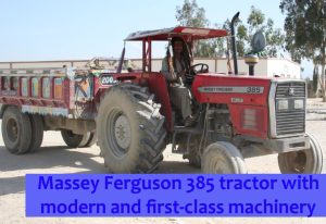 Massey Ferguson 385 tractor with modern and first class machinery