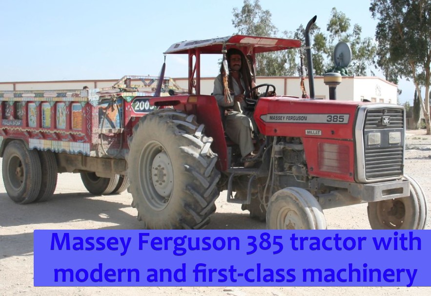 Massey Ferguson 385 tractor with modern and first class machinery