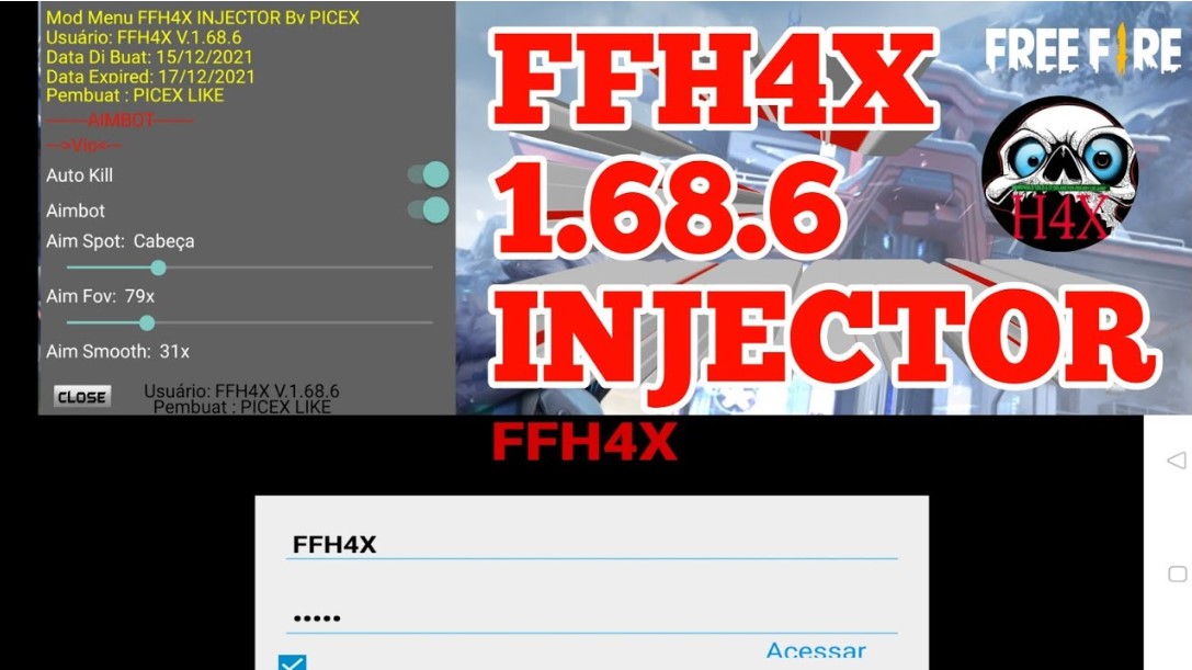 FFH4X Injector APK Mod For Android