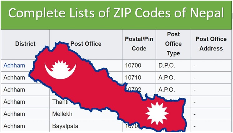 zip codes of Nepal