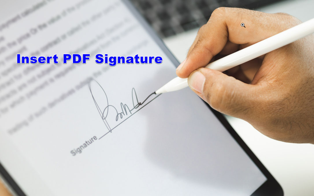 Insert PDF Signature