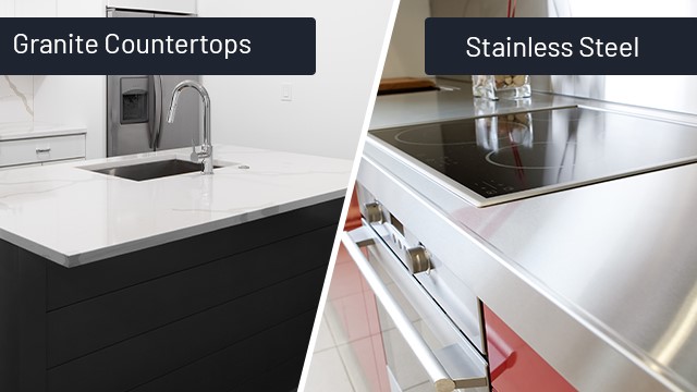 Stainless Steel vs. Granite Countertops