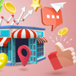 3D Vector Conceptual Illustration of Small Business SEO, Local Store Marketing