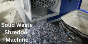 solid waste shredder machine
