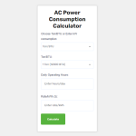 Calculate 1 Ton AC Watt