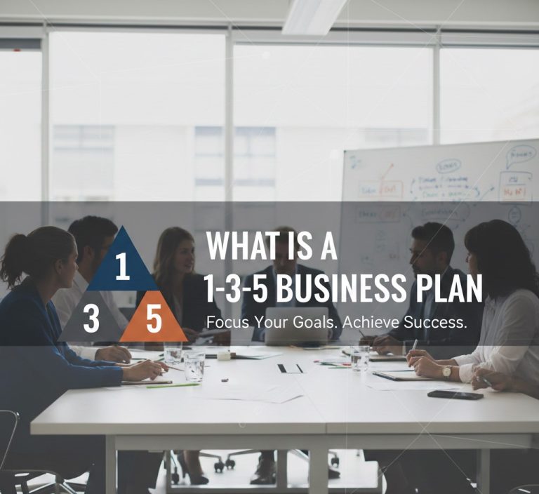1 3 5 business plan framework template example