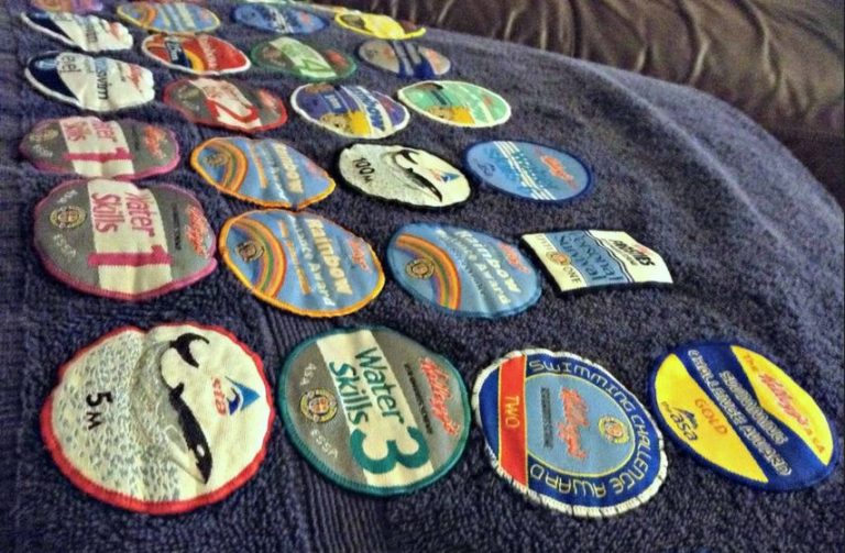 creative display ideas swimming patches shadow box banner