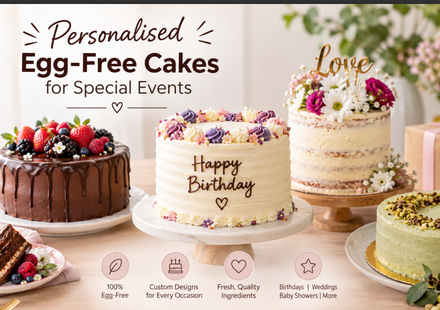 Personalised Egg-Free Cakes