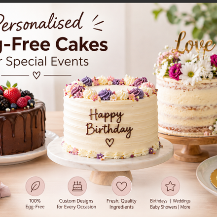 Personalised Egg-Free Cakes